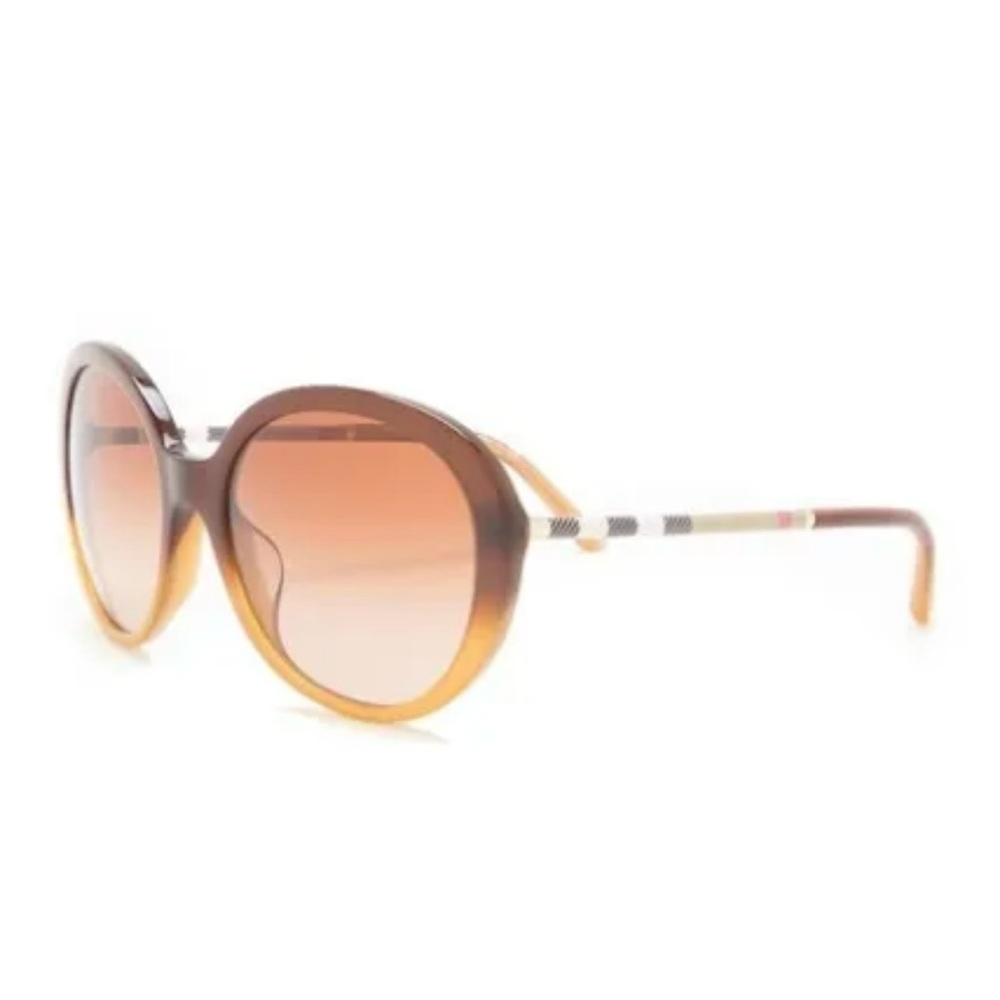 NWOT BURBERRY B4239 HERITAGE Check Havana Brown Frame Sunglasses & Burberry Case - Picture 2 of 15